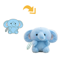 Porte-clés en peluche mini-animaux Kawaii avec corde tressée, cadeau de bureau, vente en gros, ODM, OEM, logo personnalisé, articles commémoratifs d'événements