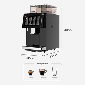 เครื่องชงกาแฟอัตโนมัติเต็มรูปแบบสำหรับธุรกิจ ทำจากสแตนเลส พร้อมเครื่องบดและชงกาแฟในตัวแบบสองในหนึ่งเดียว - Product Image 3