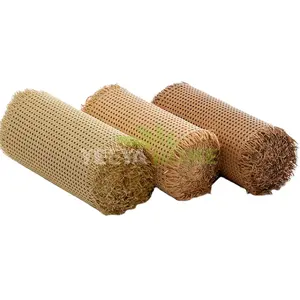 Artificial Polyethylene Rattan 1/2" Mesh Plastic Webbing Synthetic Rattan Weave Rolls