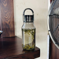 Sport-Wasserflasche aus Tritan, Tragbare Outdoor-Reise-Fitness-Trinkflasche