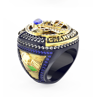 XILAI Logo personnalisé Bague de championnat Alliage Anneaux de championnat du monde de ligue de football bon marché Unisexe