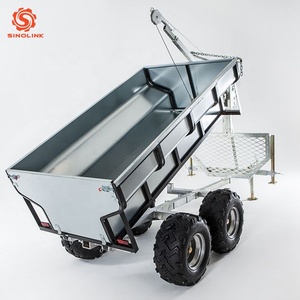 <span class=keywords><strong>Remolque</strong></span> de Madera para ATV de Eje Único con Montaje Lateral y Grúa |   Construcción de Acero Resistente y Excelente Capacidad Todoterreno - Product Image 5