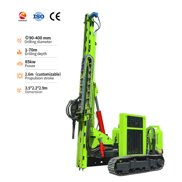 Solar Hydraulic Pile Driver Machine with Engine High Efficiency Photovoltaic Drilling for Solar Farm Construction