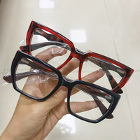 Déstockage d'usine, fabricants de gros de haute qualité, lunettes optiques en acétate épaisses faites à la main, montures de lunettes