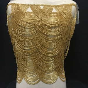 Wuku-vestido dorado de baile, bolero, 2020 cuentas - Product Image 2