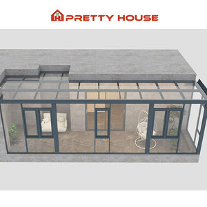 Solário exterior 8x8 pré-fabricado 4 temporadas alumínio portátil varanda com janela e porta - Product Image 4