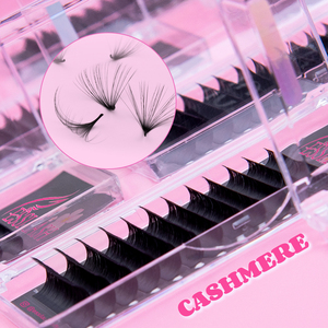 ESSI LASH Extensions de cils russes en soie cachemire noir mat velours, plateaux de cils en gros, longueurs mixtes 0.03 0.05 0.07 - Product Image 3