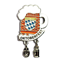 Aimant de réfrigérateur personnalisé pour l'Oktoberfest, souvenir du festival allemand, fille de l'Oktoberfest, festival de la bière de Munich, Allemagne, aimant souvenir de voyage
