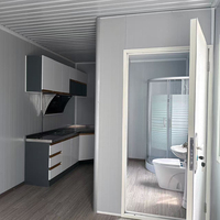 Conteneurs de rangement pour bureau, design moderne, maison conteneur modulaire en panneaux sandwich, couleur blanche, 20FT/40FT, taille personnalisée