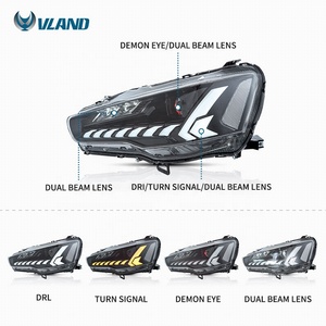 Fari a LED VLAND con Luci Sequenziali e Occhi Demoniaci 2008-2017 per Galant/Lancer <span class=keywords><strong>EVO</strong></span> X - Product Image 2