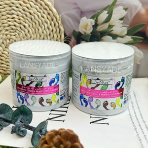 Maschera e Crema per Piedi alla Menta Ghiacciata con Sale del Mar Morto, Sbiancante Organico e Levigante per Riparazione di Pelle Secca e Screpolata - Product Image 2