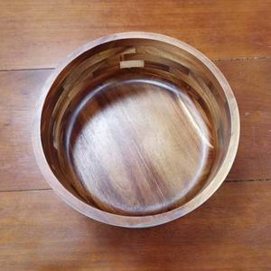 Mangkuk Salad portabel, mangkuk Salad kayu bulat, ramah lingkungan, portabel, kualitas bagus, sup buatan tangan, mangkuk anjing peliharaan - Product Image 2