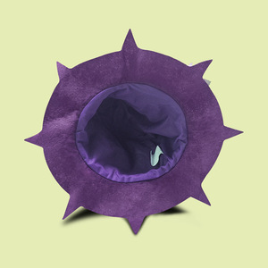 Venta al por mayor fiesta de <span class=keywords><strong>Halloween</strong></span> púrpura hongo fieltro artesanía ala corta magia mago bruja sombrero para europeo y americano - Product Image 4