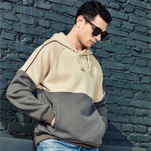 Sweat à capuche surdimensionné pour homme en polyester/coton, imprimé sérigraphié avec motif lettres d'automne, respirant, vente en gros - Product Image 1