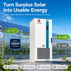 Contenedor de Baterías con Refrigeración Líquida para Almacenamiento de Energía Industrial y Comercial, 261kwh 125kW, 832V Lifepo4, Gabinete de Baterías Solares IP54 - Product Image 3