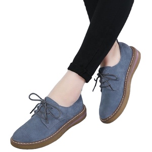 <span class=keywords><strong>Mocassini</strong></span> traspiranti da <span class=keywords><strong>donna</strong></span> in vera pelle di vacchetta primavera in Sole piatta antiscivolo scarpe Casual comode per gli studenti in pelle scamosciata - Product Image 4