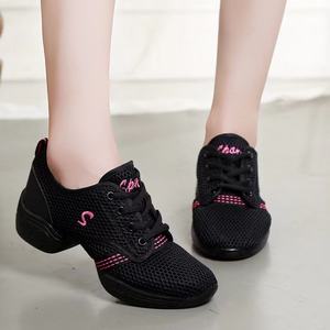 รองเท้าเต้นแจ๊สสำหรับผู้หญิงพื้นรองเท้านุ่มระบายอากาศได้ดีรองเท้าผ้าใบสำหรับฝึกเทนนิส - Product Image 2