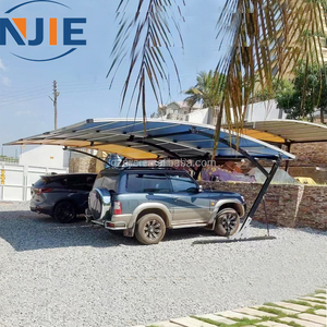 Abri de voiture extérieur moderne de style simple avec toit en arche à structure métallique pour un montage facile, en bois traité sous pression, pour <span class=keywords><strong>2</strong></span> <span class=keywords><strong>voitures</strong></span> - Product Image 3