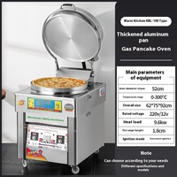 Haute qualité WENCHU cuisine commerciale gaz crêpe Machine panneau d'affichage numérique 304 acier inoxydable revêtement antiadhésif naturel