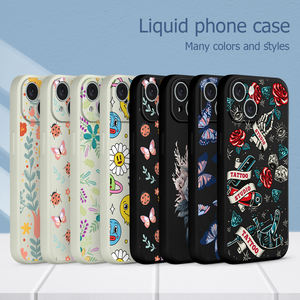 Stock lindo estampado de flores funda de teléfono de silicona a prueba de golpes funda de teléfono celular de silicona suave para <span class=keywords><strong>iPhone</strong></span> 15 Pro Max 14 13 12 11 SE3 - Product Image 3