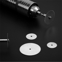 Mini lames de scie circulaire, disques métalliques rotatifs, meulage électrique, outils à main, mandrin de coupe, perceuse électrique à bois, 6 pièces/ensemble