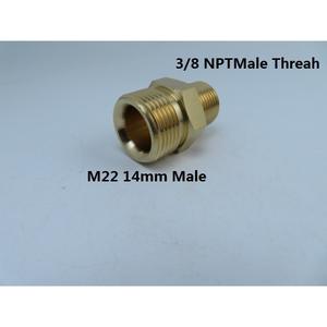 Accessoires pour nettoyeur haute pression M22 Adaptateur mâle NPT 3/8 pouce vers mâle M22 14 mm - Product Image 2
