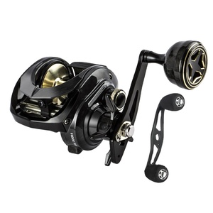 baitcaster reel with line counter china Piscifun AlinoX 400 LC Trolling & Bait Clicker 5.5:1 Black / Left Hand Available in both left and right hand retrieve Baitcasting Fishing Reel With Line