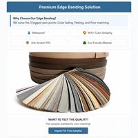 Bande de chant PVC MINGBANG 2mm 50mm aspect bois foncé, bande de chant PVC 0.4-3mm pour accessoires de meubles de cuisine en MDF