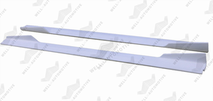 Vente chaude, kit carrosserie de haute qualité, élargisseurs d'ailes en ABS, jupes latérales larges noires pour Mustang 18-22 GT3 - Product Image 4