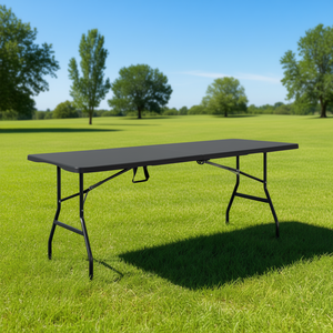 Mesa Plegable Portátil de Plástico de 6 Pies con Asa, Mesa Utilitaria para Picnic al Aire Libre - Product Image 2