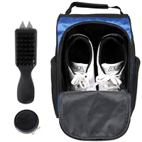 Sacs à chaussures de golf d'extérieur OEM en nylon à fermeture éclair, portables, légers, avec logo personnalisé pour cadeaux, haute qualité - Ventes Flash