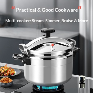 Commercial 9-Litre Aluminum Alloy Pressure Cooker Fast-Cook Industrial Bottom Polished Cheap Metal <b>Kitchenware</b> - Product Image 3