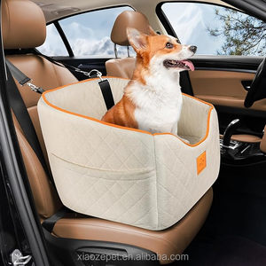 Fabricant de sièges de voiture pour chiens Booster Memory Foam Pet Siège de sécurité de voyage jusqu'à 35 Lbs Housse amovible lavable - Product Image 1