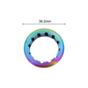 Anillos de bloqueo de casete de bicicleta de aleación de titanio multicolor cubiertas de anillo de volante impermeables - Product Image 3