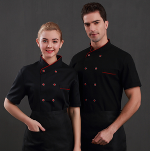 Chaqueta de manga larga para Chef, abrigo de Chef de cocina, uniforme de restaurante, <span class=keywords><strong>camisa</strong></span> de <span class=keywords><strong>camarero</strong></span> con logotipo personalizado, vestido de Chef transpirable de panadería, delantal blanco - Product Image 5