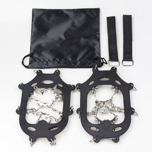 Crampons de glace de neige de haute qualité Logo personnalisé Pointes antidérapantes d'escalade en plein air Meilleurs crampons de glace pour bottes - Product Image 3