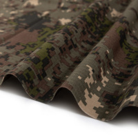 Tissu tissé Ripstop camouflage imperméable et résistant aux déchirures en Poly/Coton T/C 8020 Granite B pour équipements tactiques, vêtements et costumes
