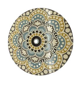 Sous-<span class=keywords><strong>plat</strong></span> rond en céramique bohème personnalisé, résistant à la chaleur, avec motifs 3D en carreaux <span class=keywords><strong>de</strong></span> céramique, créatif, pour vaisselle européenne - Product Image 1