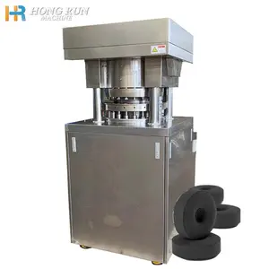 HR Coconut Shell Bamboo Lighter Hookah BBQ Packaging Making 25mm Cube Hydraulic Rotary Hookah Charcoal Forming Machine