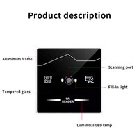 Lecteur de Code QR TCP IP RJ45 Réseau HTTP MQTT Modbus RFID NFC 13.56Mhz IC Système de Contrôle d'Accès