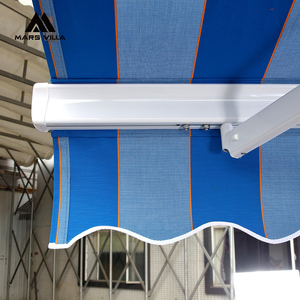 Mars Villa - Brazos Retráctiles de Aluminio para Toldo con Control Remoto, Lona con Recubrimiento PA, Protección Solar para Patio Exterior, Componentes de Hardware - Product Image 4