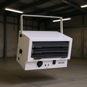 Chauffage de garage électrique Vevor 5000 watts, chauffage par convection monté au plafond, 14x10,6x10 pouces, chauffage intérieur commercial - Product Image 2