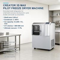 Machine de lyophilisation alimentaire à économie d'énergie SJ-3S Max, lyophilisateur commercial sous vide pour la production de snacks aux fleurs et de fruits