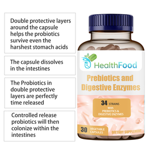 Cápsulas de Prebióticos y Enzimas Digestivas a Buen Precio, Apoyan la Flora Intestinal, Cápsulas de Complejo Probiótico, Nutren el Estómago - Product Image 5