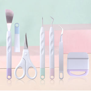 กรรไกรตัดกระดาษสำหรับเด็กกรรไกรตัดกระดาษกรรไกรงานฝีมือพลาสติกสำหรับเด็กนักเรียนกรรไกรเครื่องเขียนแบบแฮนด์เมด - Product Image 2