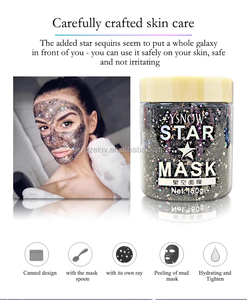 Mercado Popular Shinny Stars Mascarilla de arcilla facial Limpieza de poros Eliminación de espinillas Acné Calmante Mascarilla casera Spa Peeling off Uso diario - Product Image 4