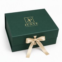 Boîte Cadeau Pliante à Fermeture Magnétique en Ruban de Satin, Style Tendance, Prix Usine, pour Parfums, Vêtements et Cosmétiques