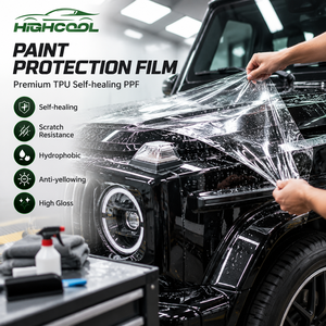 HIGHCOOL 1.52*15m Película Protectora de Pintura Transparente para Automóviles, TPU, para Importadores de Accesorios para Autos - Product Image 1