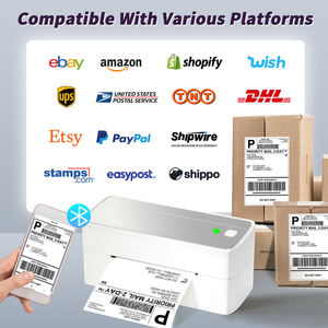 4 inch truyền nhiệt máy in nhãn vận chuyển in quần áo tag nhãn in kim loại Ribbon trang sức Sticker máy in máy - Product Image 4
