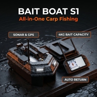 Sonar Zhanlan S1 double fréquence 2D, détecteur de poissons, bateau à appât vidéo, GPS, télécommande 500m, capacité de charge 4kg, caméra sous-marine